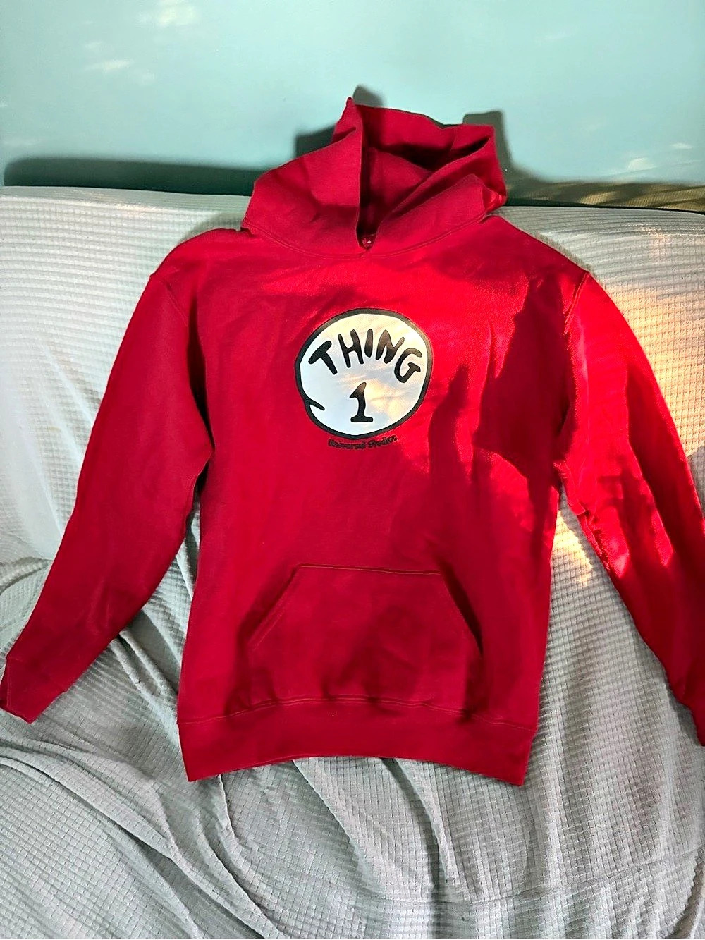 Universal Studios Thing 1 Dr. Seuss Hoodie Red